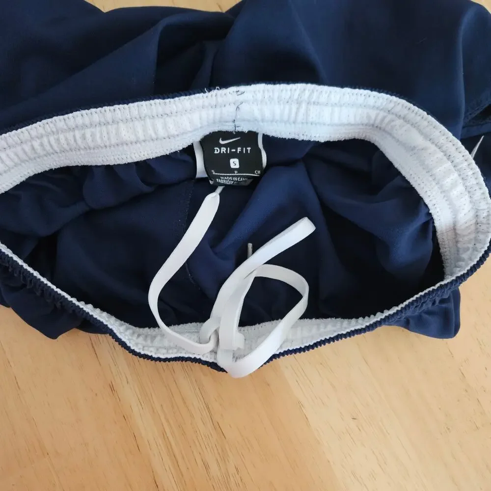 Nike Women's Laser Woven IV Athletic Shorts Navy Blue Sz S EUC